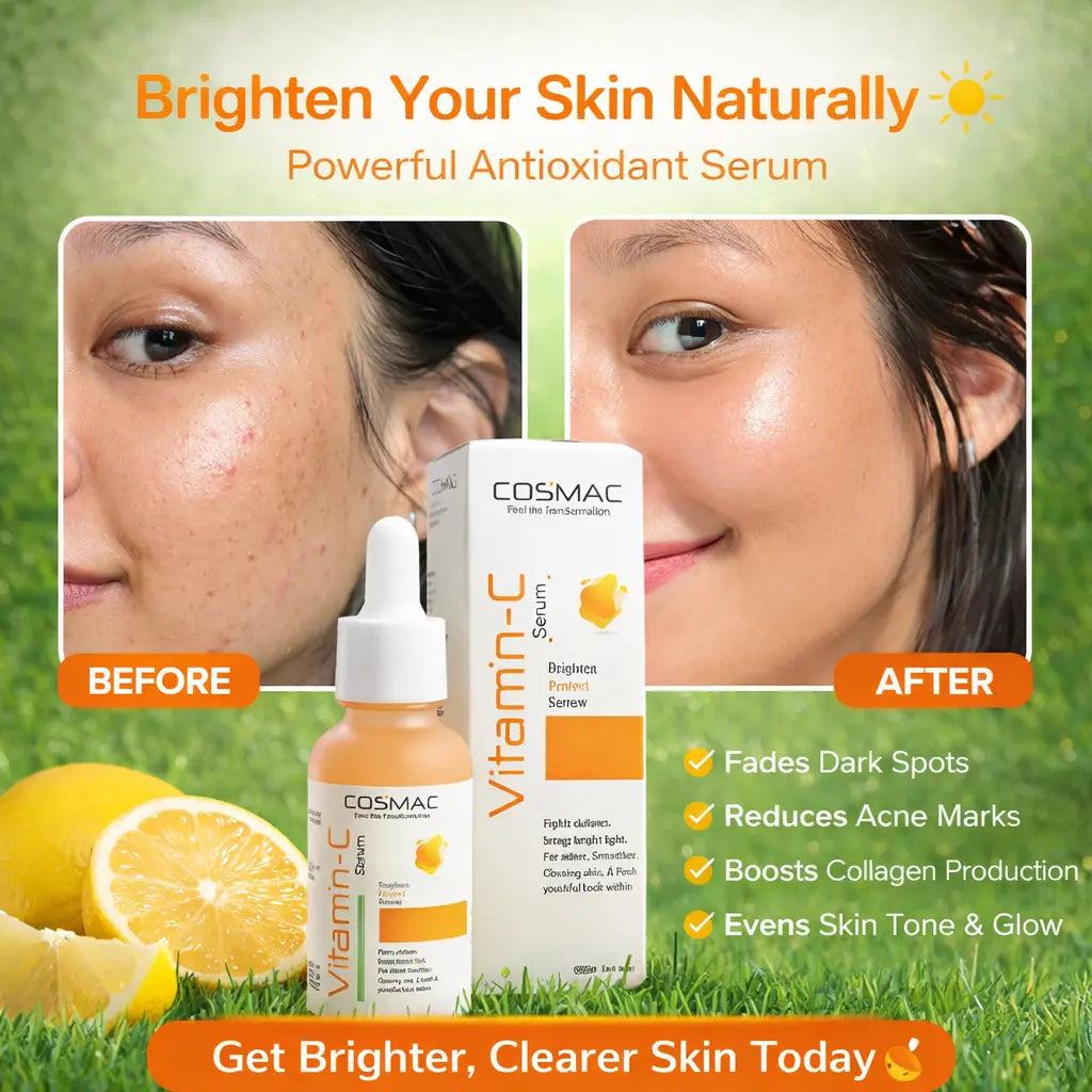 Cosmac Skincare Routine Set with Free Vitamin C Serum Bundle - Cosmac