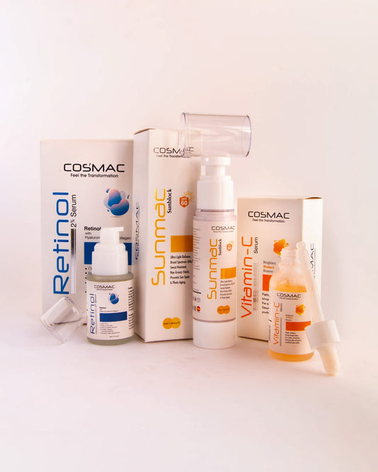 Cosmac Daily Care Bundle + Free Vitamin C Serum