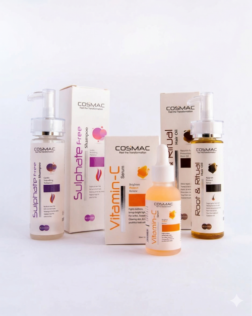 Cosmac Hair Care Bundle + Free Vitamin C Serum