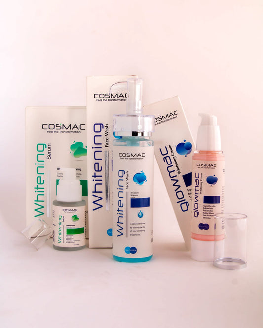 Cosmac Whitening Trio Bundle + Free Face Wash